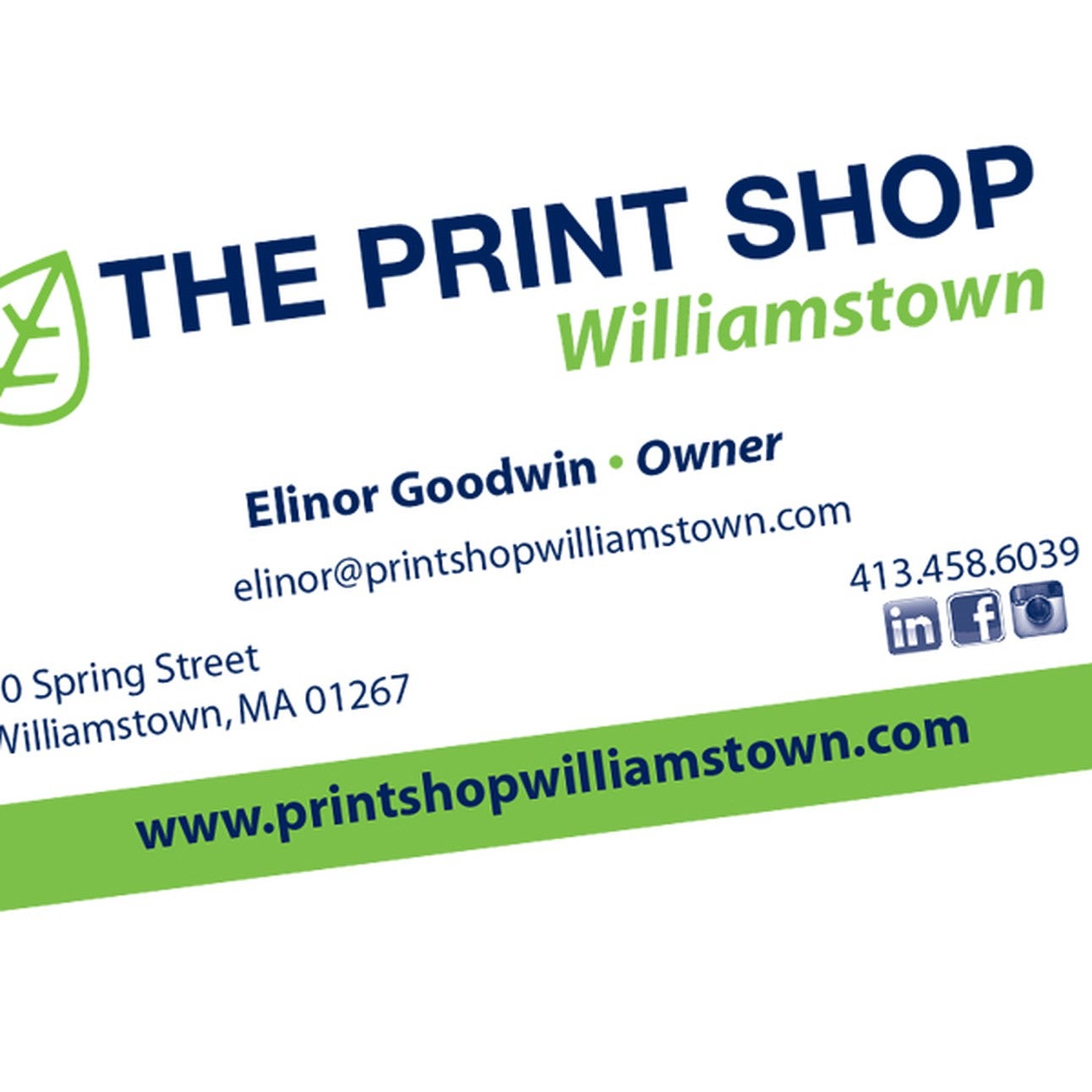 Business Cards Single Sided Full Color The Print Shop